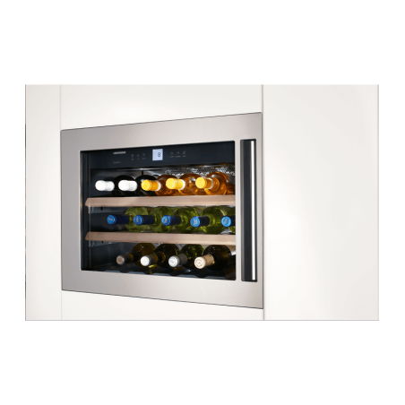 Armoire &agrave; Vin Encastrable Porte en Acier Inox - WKEes 553-26 - Liebherr