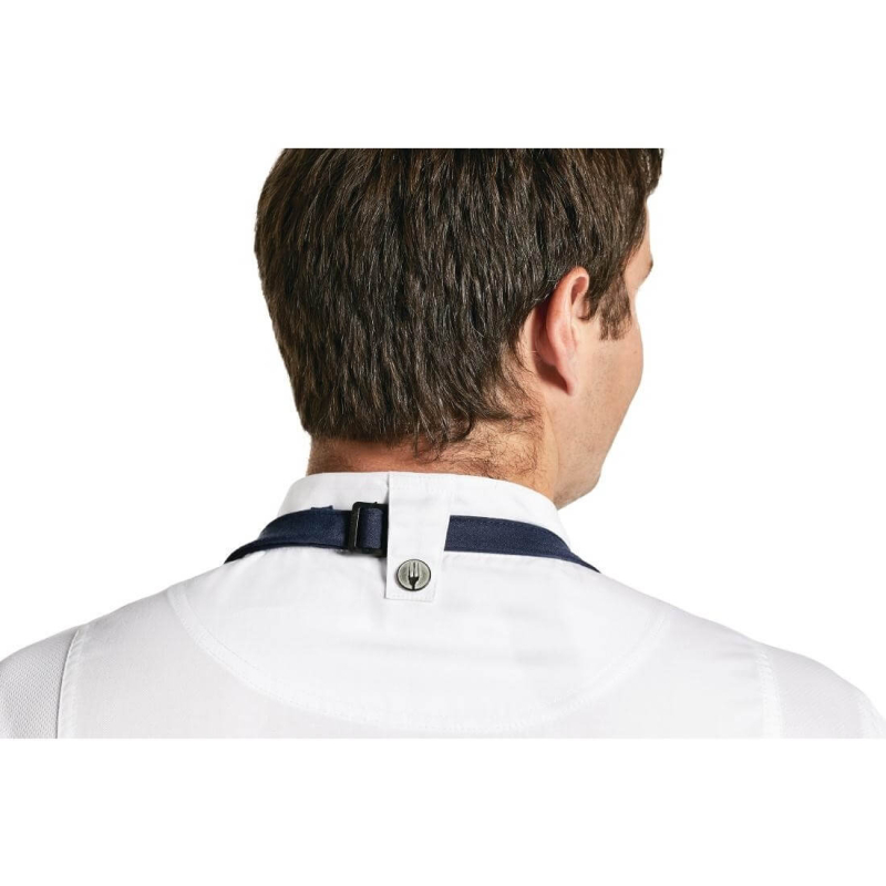 Veste de Chef Homme 'Springfield Zipper' - blanche, Manches Courtes, Taille S - B471-S - Chef Works