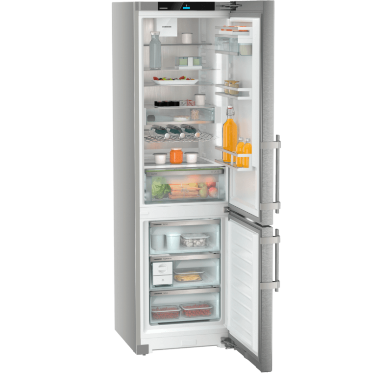 R&eacute;frig&eacute;rateur Combin&eacute; &agrave; Paroi Arri&egrave;re SmartSteel avec &Eacute;cran Tactile - CNsdd 5753-20 - Prime