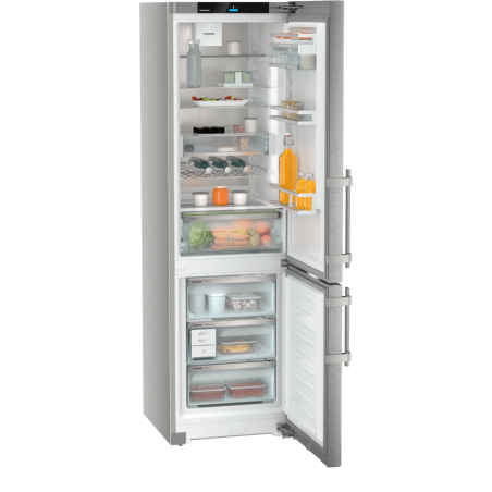 R&eacute;frig&eacute;rateur Combin&eacute; &agrave; Paroi Arri&egrave;re SmartSteel avec &Eacute;cran Tactile - CNsdd 5753-20 - Prime