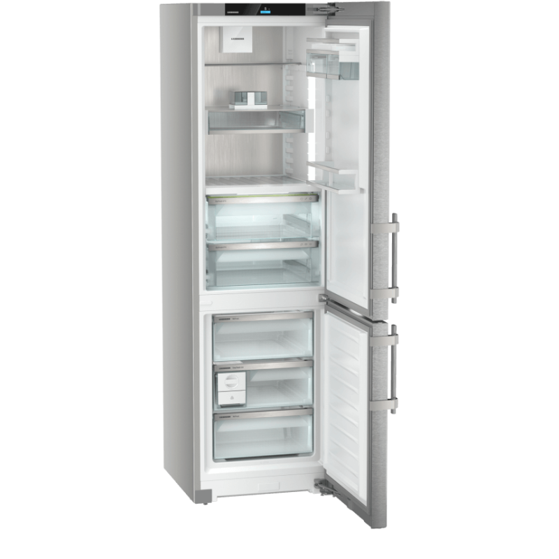 Combin&eacute; R&eacute;frig&eacute;rateur-Cong&eacute;lateur SmartSteel avec &eacute;cran tactile - CBNsda 5753-20 - Liebherr