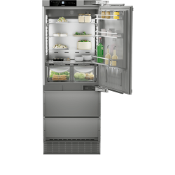 R&eacute;frig&eacute;rateur combin&eacute; encastrable avec machine &agrave; gla&ccedil;ons - ECBNe 7870-20 - Liebherr