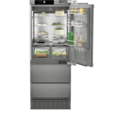 R&eacute;frig&eacute;rateur combin&eacute; encastrable avec machine &agrave; gla&ccedil;ons - ECBNe 7870-20 - Liebherr
