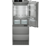 R&eacute;frig&eacute;rateur combin&eacute; encastrable avec machine &agrave; gla&ccedil;ons - ECBNe 7870-20 - Liebherr