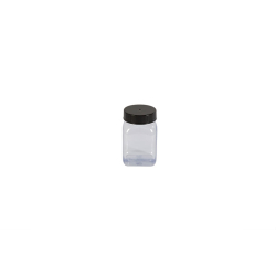 Pot carre a large ouverture - 100ml Serie 310 pvc/petg - KPV-0100-990 - Linum