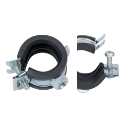 Collier metal/caoutchouc 40-43mm Fixation m8 - lnt 1 1/4' - ASP-3205-000 - Linum