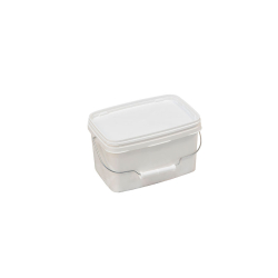 Seau rectangulaire - 3,6 l Avec anse metallique - sans couvercle - SBM-6736-010 - Linum