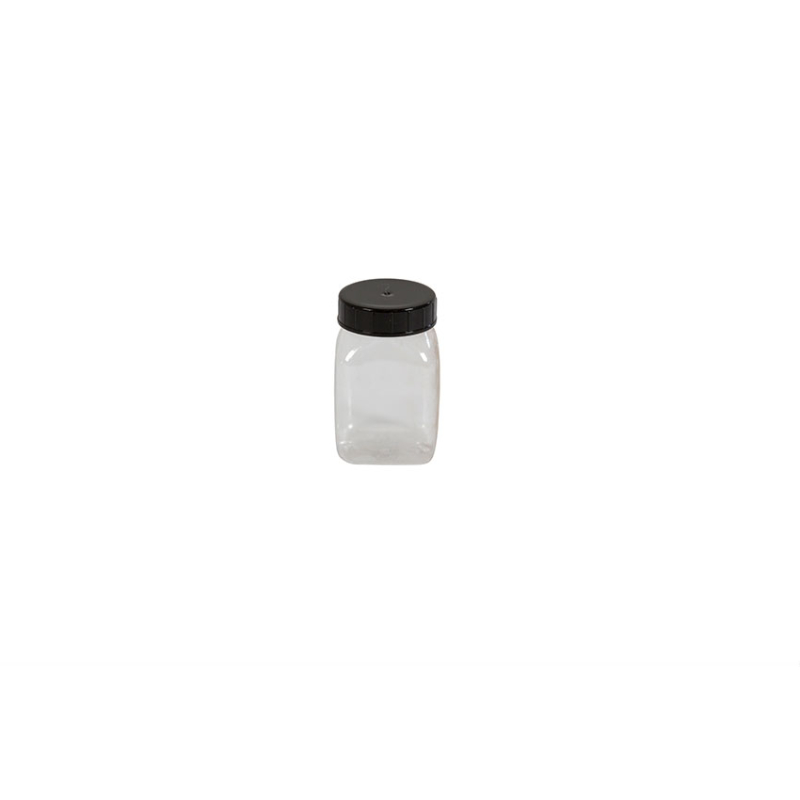 Pot carre a large ouverture - 100ml Serie 310 pvc/petg - KPE-0100-990 - Linum