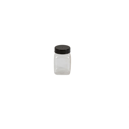 Pot carre a large ouverture - 100ml Serie 310 pvc/petg - KPE-0100-990 - Linum