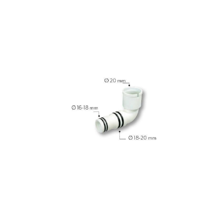 Connexion a 90&deg; Pour sortie d'eau verticale - ALX-6790-000 - Linum