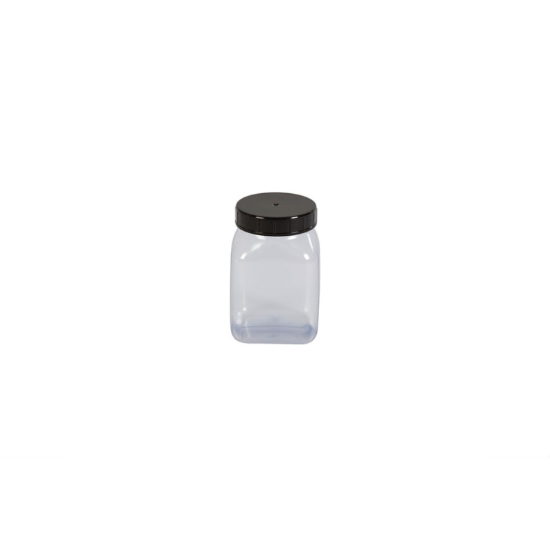 Pot carre a large ouverture - 200ml Serie 310 pvc/petg - KPV-0200-990 - Linum
