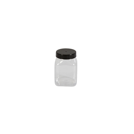 Pot carre a large ouverture - 200ml Serie 310 pvc/petg - KPE-0200-990 - Linum