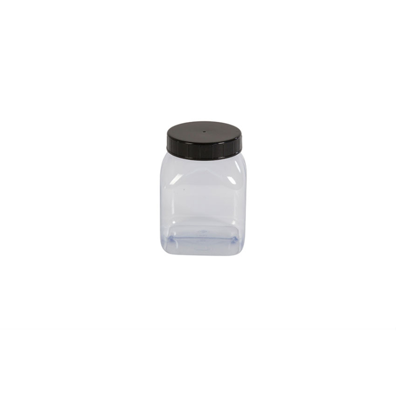 Pot carre a large ouverture - 500ml Serie 310 pvc/petg - KPV-0500-990 - Linum