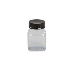Pot carre a large ouverture - 500ml Serie 310 pvc - bouchon a visser scell. - KPT-0500-990 - Linum