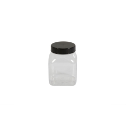 Pot carre a large ouverture - 500ml Serie 310 pvc/petg - KPE-0500-990 - Linum