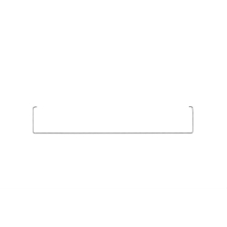 Tringle de securite pour str-7003 Serie 7000 610x110x10 - STR-7303-000 - Linum
