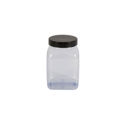 Pot carre a large ouverture - 1000ml Serie 310 pvc/petg - KPV-1000-990 - Linum