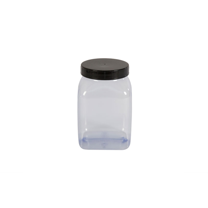 Pot carre a large ouverture - 1000ml Serie 310 pvc/petg - KPV-1000-990 - Linum