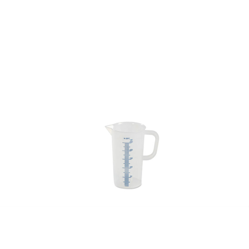 Becher gradue - 250 ml Graduation bleue en relief - MEJ-0250-991 - Linum