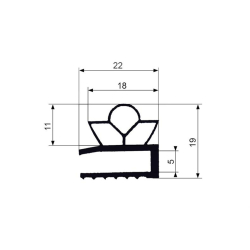 Joint en pvc souple  - FDG-0074-050 - Linum