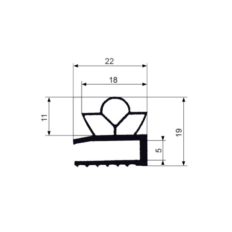 Joint en pvc souple  - FDG-0074-050 - Linum