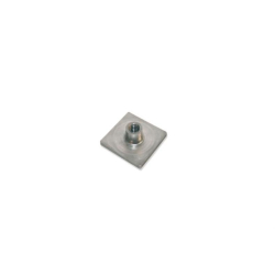 Platine a souder en acier inox aisi 304 Pour tube 30x30mm - filetage m12 - TSP-6230-000 - Linum