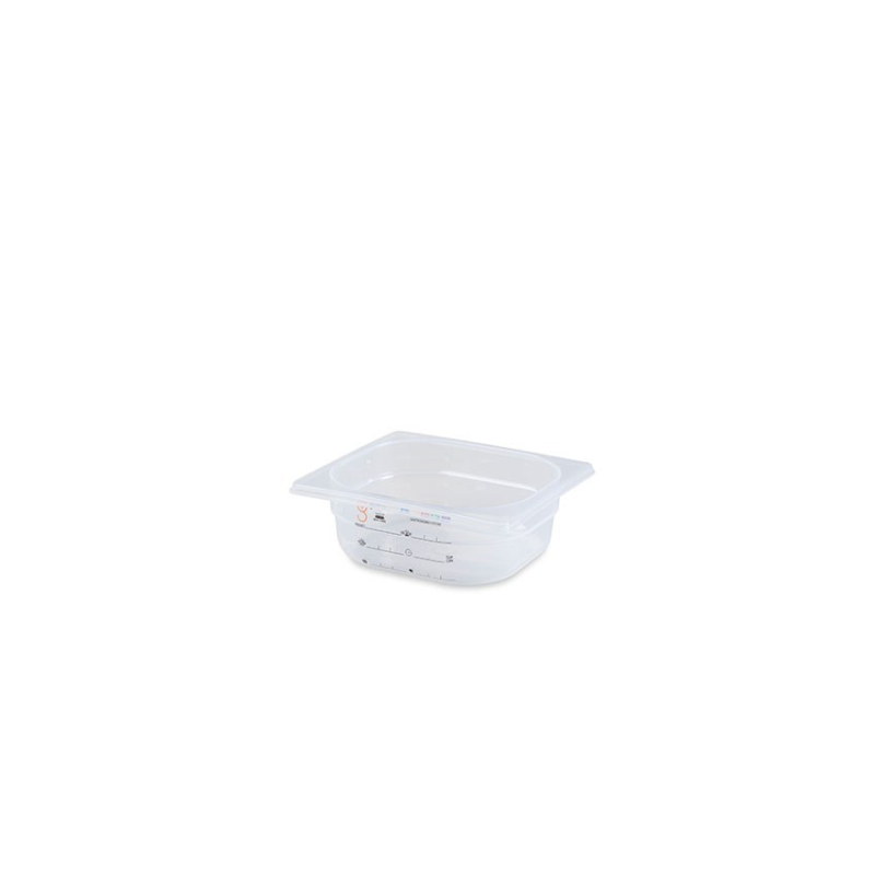 Gn1/6 - profondeur 65 mm (haccp) Sans bpa - label iml - sans couvercle - LPM-1606-990 - Linum