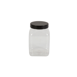 Pot carre a large ouverture - 1000ml Serie 310 pvc/petg - KPE-1000-990 - Linum