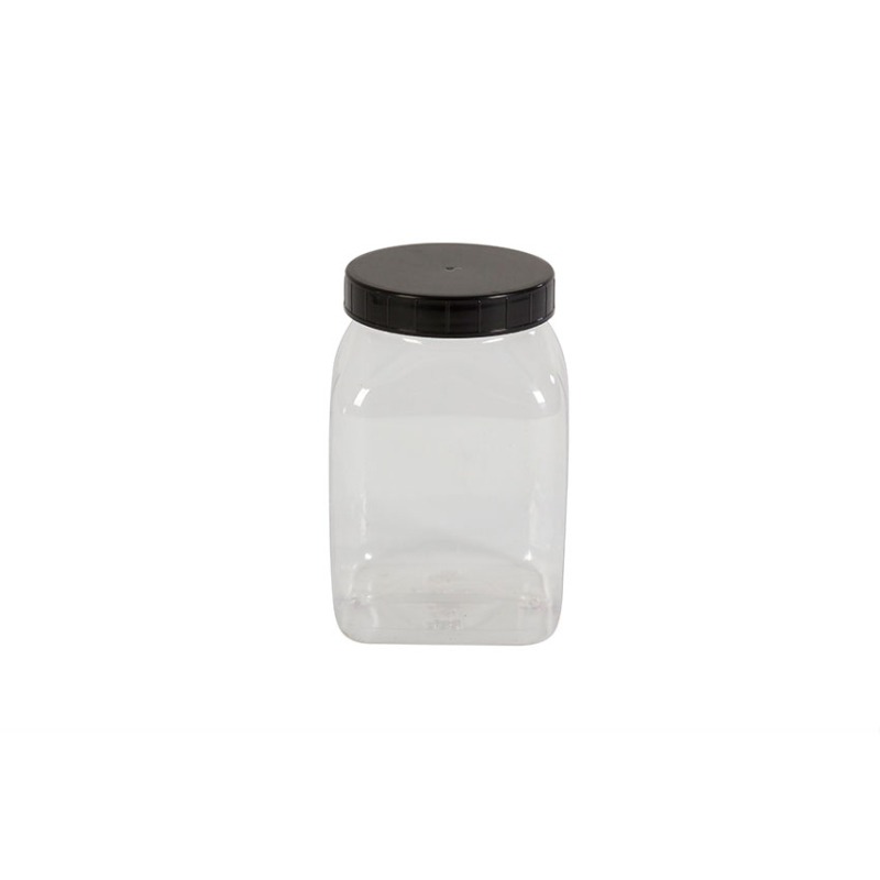 Pot carre a large ouverture - 1000ml Serie 310 pvc/petg - KPE-1000-990 - Linum