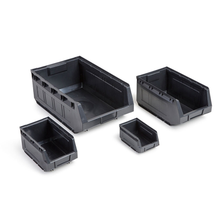 Bac a bec - serie 2000 345x207x165 mm - recycle noir - STR-2140-020 - Linum