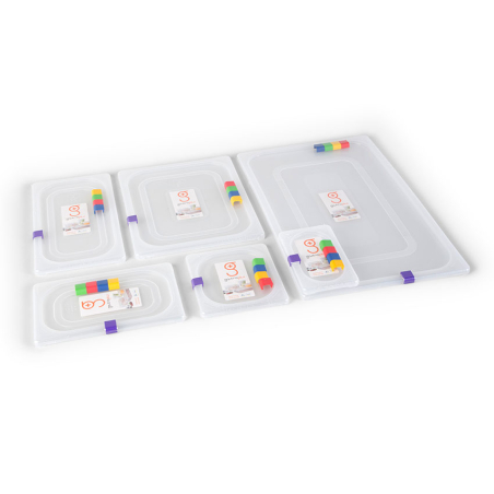 Gn1/3 - couvercle hermetique Avec 5 clips - sans bpa - LPM-7013-990 - Linum