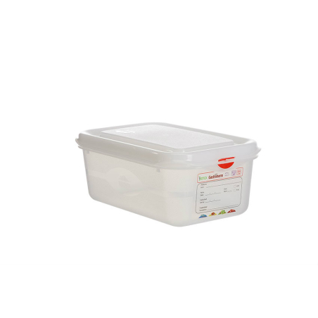 Gastronox 1/4 - profondeur 100mm - 2,8l Couvercle et clips inclus - GSX-1410-990 - Linum
