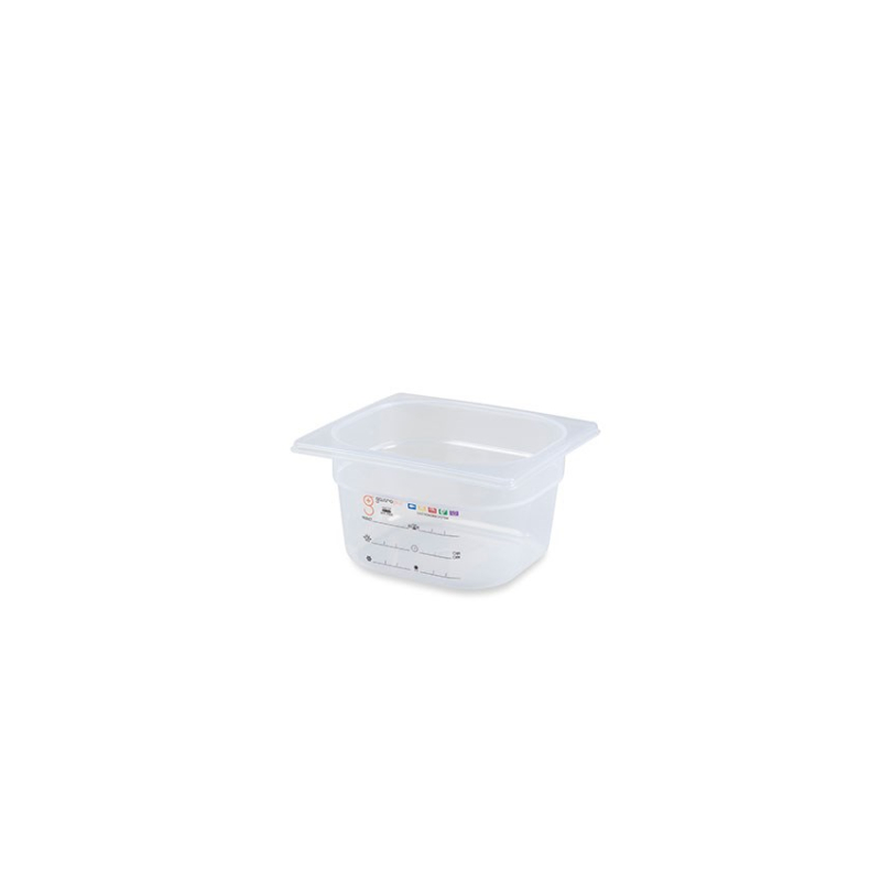 Gn1/6 - profondeur 100 mm (haccp) Sans bpa - label iml - sans couvercle - LPM-1610-990 - Linum