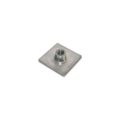 Platine a souder en acier inox aisi 304 Pour tube 40x40mm - filetage m12 - TSP-6240-000 - Linum