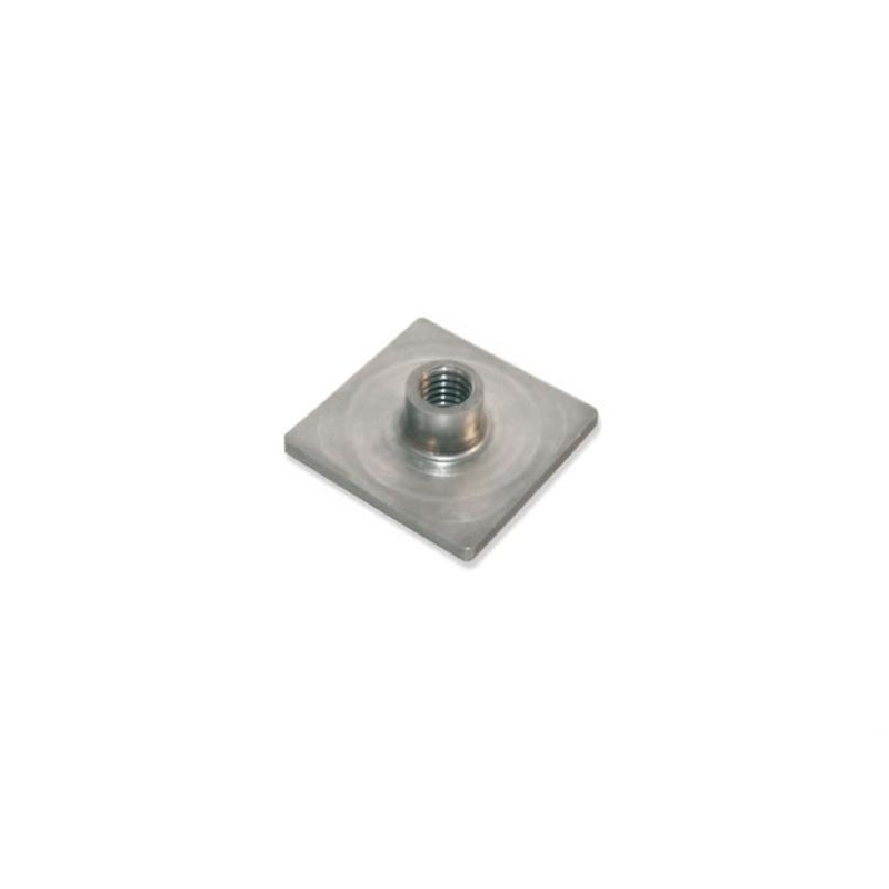 Platine a souder en acier inox aisi 304 Pour tube 40x40mm - filetage m12 - TSP-6240-000 - Linum