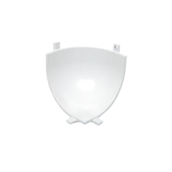 Coquille pour angle arrondi grand modele Aluminium - CRC-9013-307 - Linum