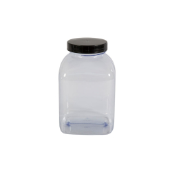 Pot carre a large ouverture - 2000ml Serie 310 pvc/petg - KPV-2000-990 - Linum
