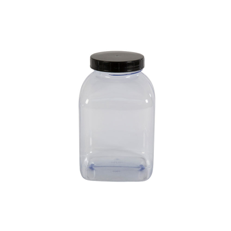 Pot carre a large ouverture - 2000ml Serie 310 pvc/petg - KPV-2000-990 - Linum