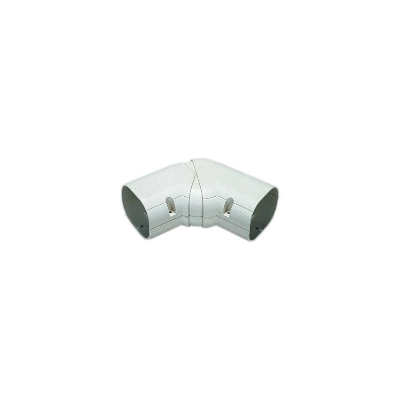 Clean duct 75 - coude plat ajustable 45&deg; - 90&deg; - DIN-1227-311 - Linum