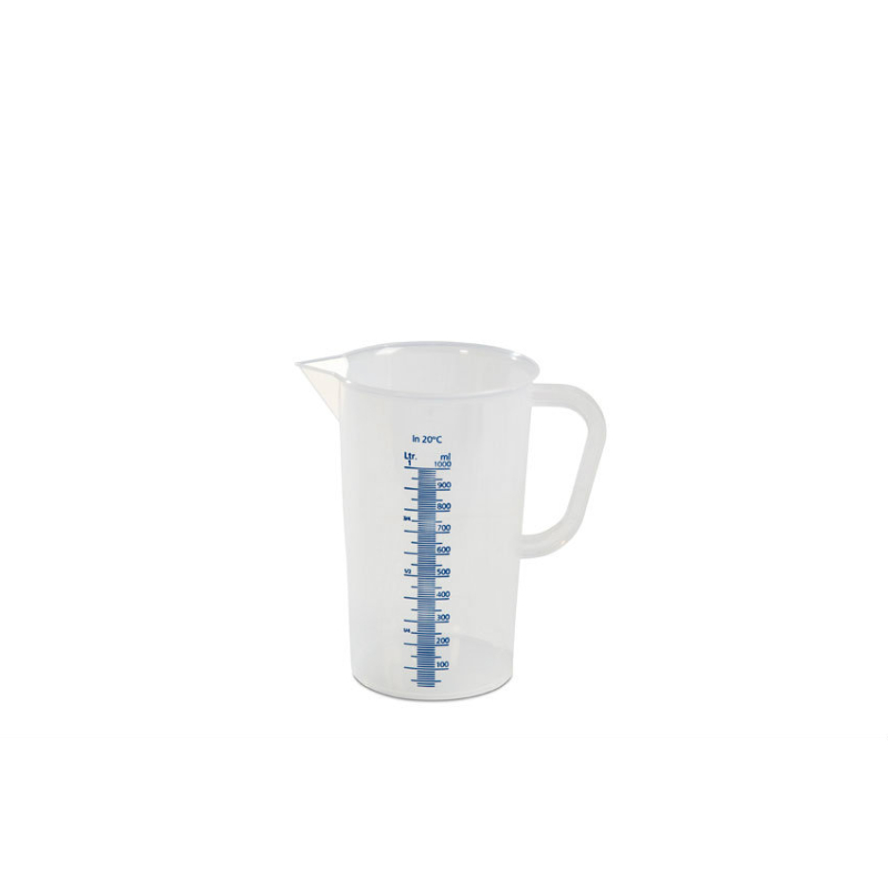 Becher gradue - 1000 ml Graduation bleue en relief - MEJ-1000-991 - Linum