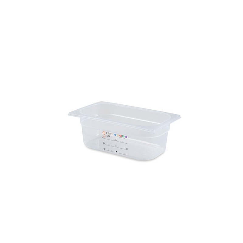 Gn1/4 - profondeur 100 mm (haccp) Sans bpa - label iml - sans couvercle - LPM-1410-990 - Linum
