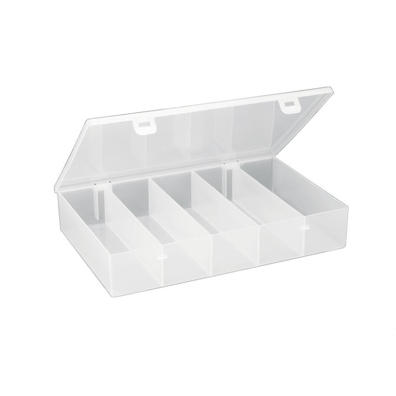 Boite de rangement a compart. Fixes (5) 188x268x50 mm - serie 5000 - STR-5004-990 - Linum