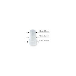 Connexion droite &oslash;23/25/32mm  - ALX-6793-000 - Linum