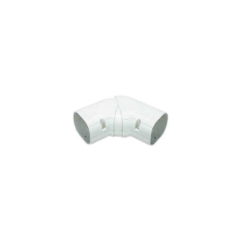 Clean duct 75 - coude plat ajustable 45&deg; - 90&deg; - DIN-1227-303 - Linum