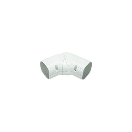 Clean duct 75 - coude plat ajustable 45&deg; - 90&deg; - DIN-1227-303 - Linum