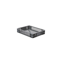 Euronorm 400x300x75 mm - standard Fond & cotes ajoures - RTP-4070-050 - Linum
