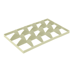 Euronorm separateur 3x5 cases (en bas) &Oslash;106mm - SEG-1500-093 - Linum