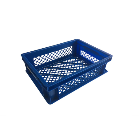 Euronorm 400x300x120mm - 12l Fond & cotes ajoures - GBP-4120-060 - Linum