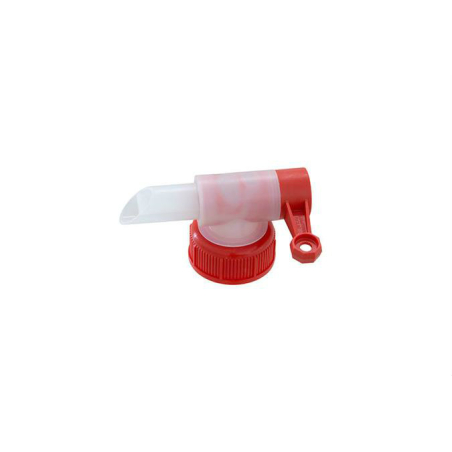 D45 mm bouchon pour jerrycans Avec robinet - rouge - JCI-4502-070 - Linum