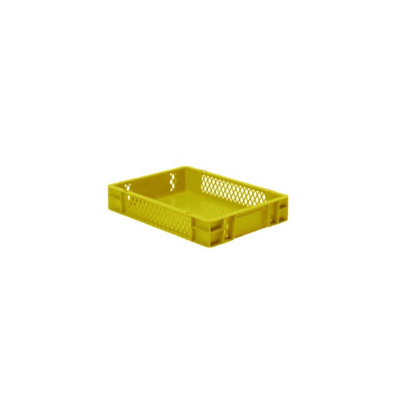 Euronorm 400x300x75mm - standard Fond plein - cotes ajoures - RTD-4070-080 - Linum